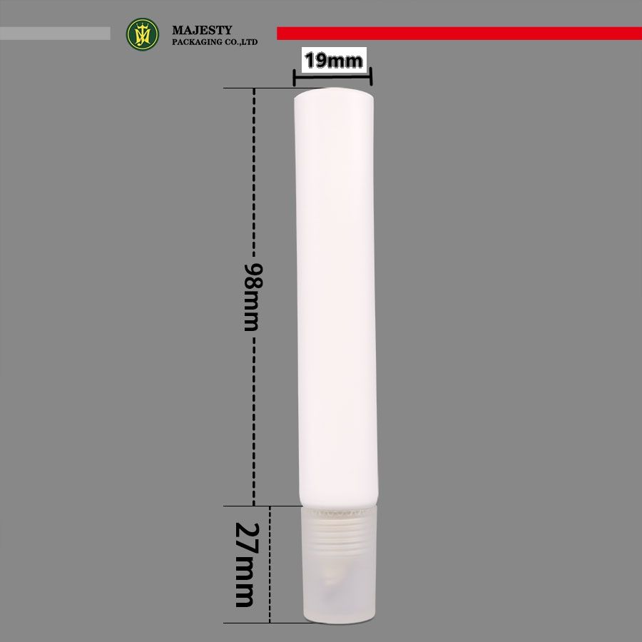 Tubo aplicador de aleación de zinc personalizado, 10ml, 15ml, 20ml, tubo aplicador de plástico para cosméticos, crema para ojos y protector solar