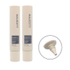 Tubo de PE personalizado de 10-40ml y 5 capas, tubos de PE vacíos de tacto suave, base de protección solar, cuidado facial, contenedor de tubo con boquilla larga