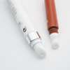 Personalizado de 19 mm de diámetro. Tubo de crema para ojos vacío, 10ml, 15ml, 20ml, embalaje superior de cerámica de masaje de plástico con aplicador de placa de cerámica