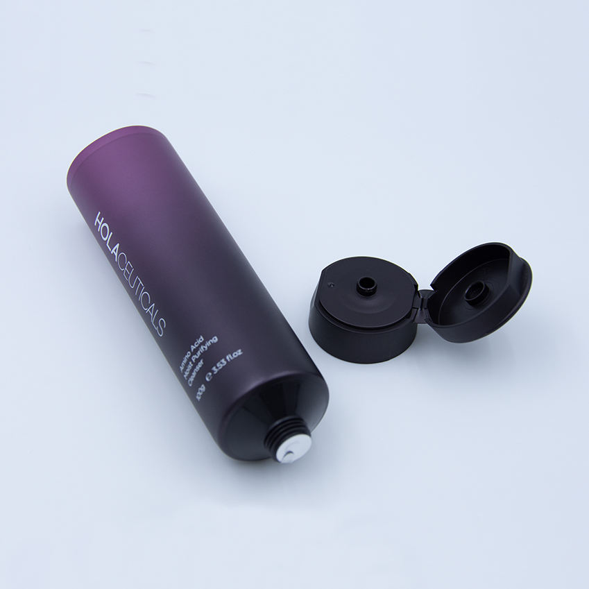 Tubos de embalaje de cosméticos de plástico mate de alta calidad, personalizados, 100ml, para loción corporal, máscara de protección solar, tubo de lavado de cara redondo