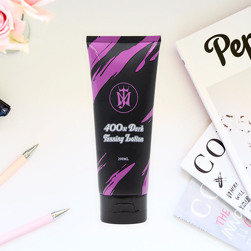 Tubo de embalaje de loción de PE, negro mate personalizado, 150 Ml, tubos de plástico vacíos para apretar, protector solar facial, champú y mascarilla, cosméticos