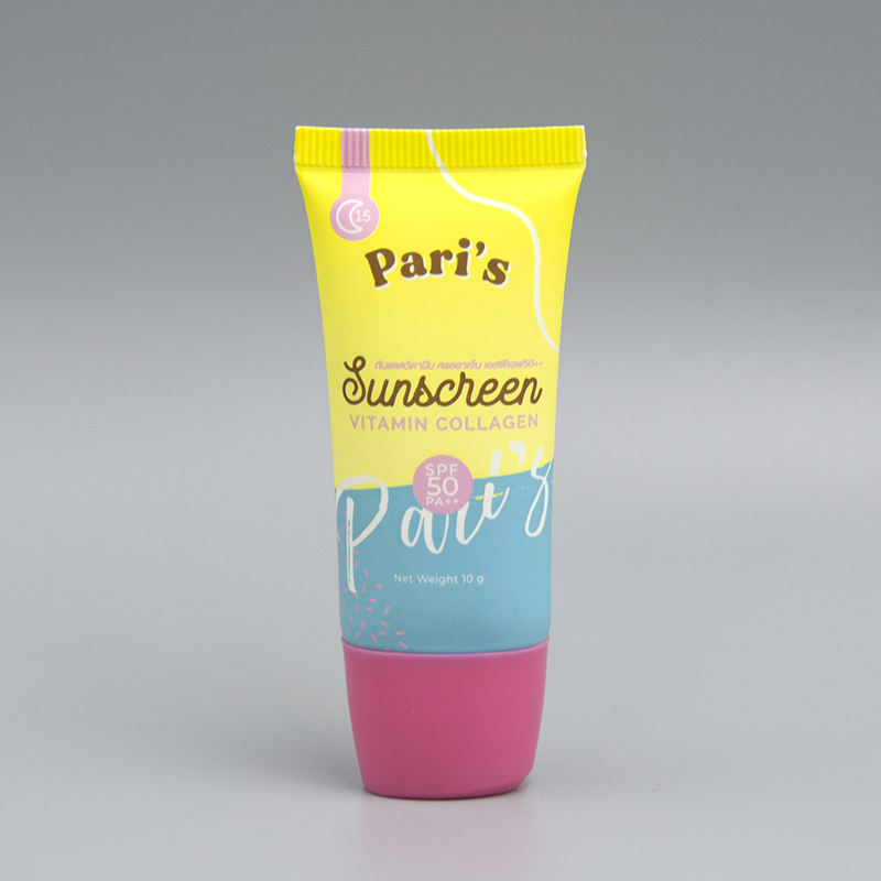 Tubo cosmético de plástico vacío Mini Squeeze de 3ml con logotipo personalizado para protector solar facial y tubo de base de mano para el cuidado facial