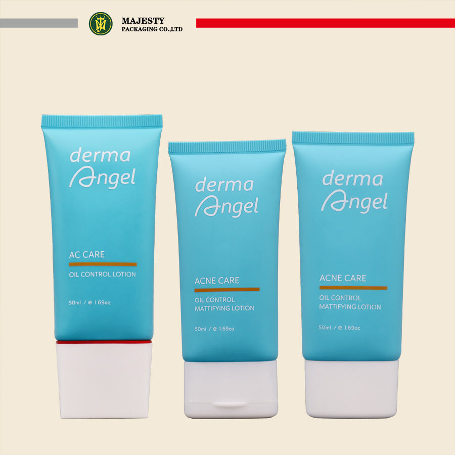 Tubo cosmético de plástico de 45ml, 50ml, 100ml, loción para el cuidado de la piel, crema facial, protector solar, loción corporal, tubo de embalaje cosmético de plástico