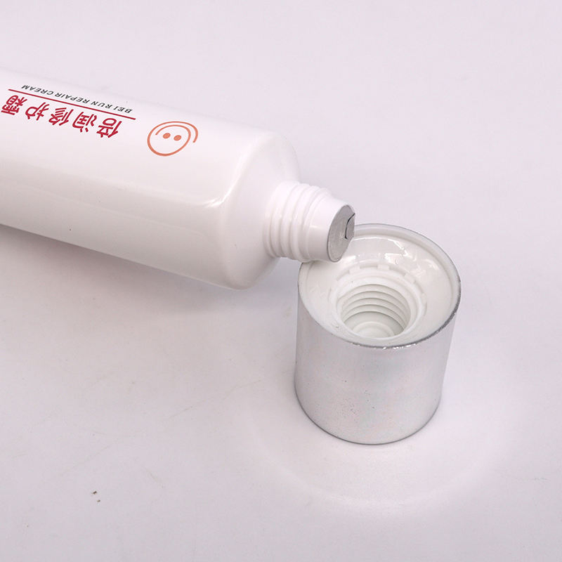 Logotipo personalizado 30g 50ml tubo vacío de plástico suave para cosméticos para el cuidado de la piel crema BB protector solar crema para ojos limpiador rubor tapa superior de tornillo
