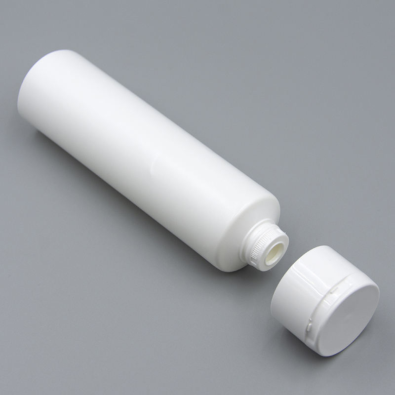 Tubo cosmético de plástico de fábrica para crema para ojos, mascarilla, protector solar, tubo exprimidor con embalaje con tapa abatible