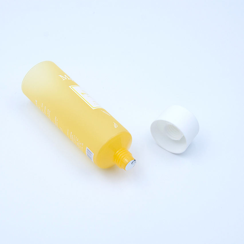 Envase de tubo exprimidor de cosméticos transparente personalizable, crema de manos, crema Facial, protector solar, envase de crema para ojos