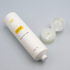 Tubo cosmético de OEM100ML-120ML para crema de manos, limpiador facial, tubo exprimidor de protector solar con tapa abatible, manejo de superficie de estampado en caliente