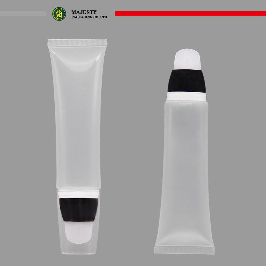 Tubo de plástico cosmético, aplicador de silicona, tubo de masaje para cuidado personal