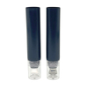 Tubo de plástico personalizado de fábrica de 15 ml para envases cosméticos de rímel con aplicador de aleación de zinc y tubo de crema para ojos de masaje de cerámica