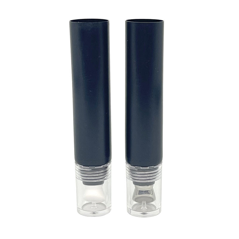 Tubo de plástico personalizado de fábrica de 15 ml para envases cosméticos de rímel con aplicador de aleación de zinc y tubo de crema para ojos de masaje de cerámica