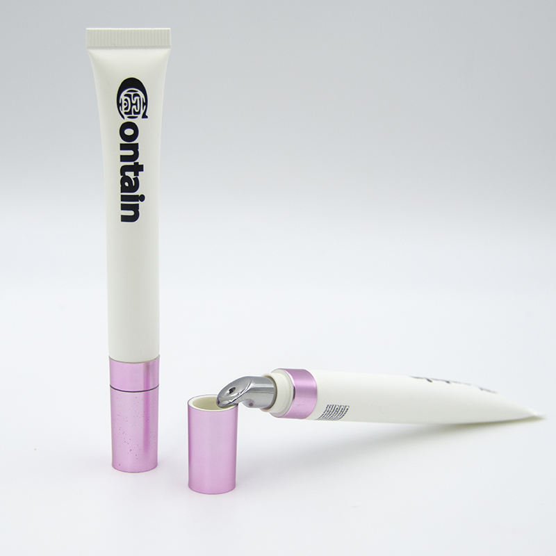 Gran oferta de tubo de embalaje de 10ml, 15ml y 20ml con cabezal aplicador vibratorio para crema de ojos, lápiz labial, protector solar y limpiador