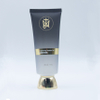 Tubo de cubierta de tornillo dorado de lujo personalizado para Gel de crema de lavado de cara, embalaje cosmético de lujo para limpiador de champú y protección solar