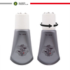 Masaje facial cosmético del cuerpo de la despedregadora del tubo de la bola de acero inoxidable con el interruptor giratorio