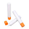 Tubo cosmético de forma cuadrada OEM, 50ml, tubo con boquilla para apretar suave y vacío, base para crema, cuidado de la piel, crema para ojos, serigrafía