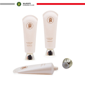 Loción en crema para el cuidado de la piel personalizada, tubo de plástico suave para apretar, limpiador Facial, tubos de embalaje de cosméticos de plástico vacíos al por mayor