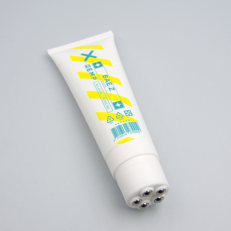 Tubo de extrusión de envases cosméticos de plástico personalizado de 60 ml-150 ml con cabezal de masaje de 5 bolas