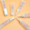 Tubos de brillo de labios de plástico vacíos con cabezal de cepillo, envase exprimidor de cosméticos limpio, embalaje para maquillaje, cuidado de labios