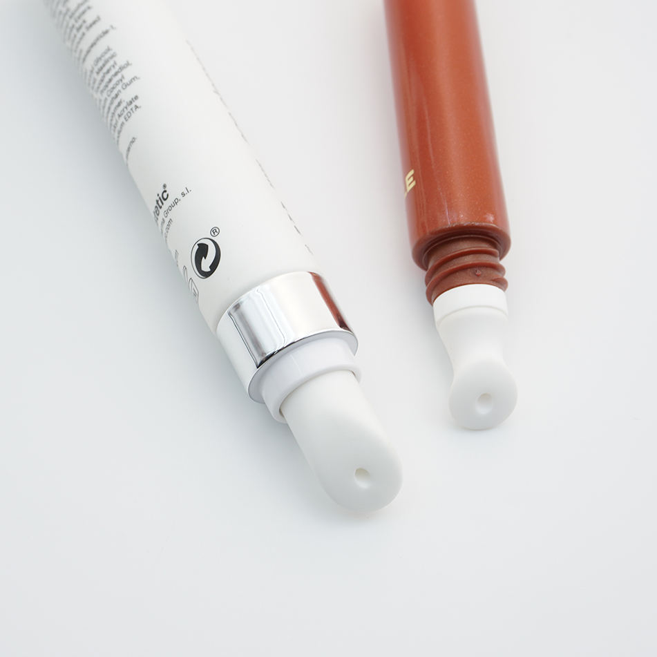 Tubo de plástico de compresión suave personalizado, suero cosmético para ojos, crema vacía, 5ml, 10ml, 15ml, envases de embalaje, tapón de rosca, producto de masaje