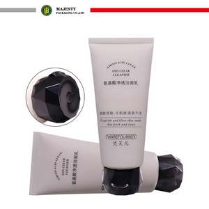 Tubo de base vacío con tapa abatible de 40mm de diámetro personalizado, 60 ~ 150ml para rímel y loción corporal, crema de limpieza facial, uso cosmético