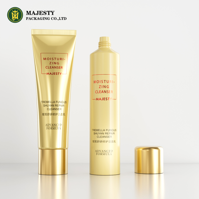 Tubo de crema de mano de la cara de la cara cosmética de plástico con tapa acrílica