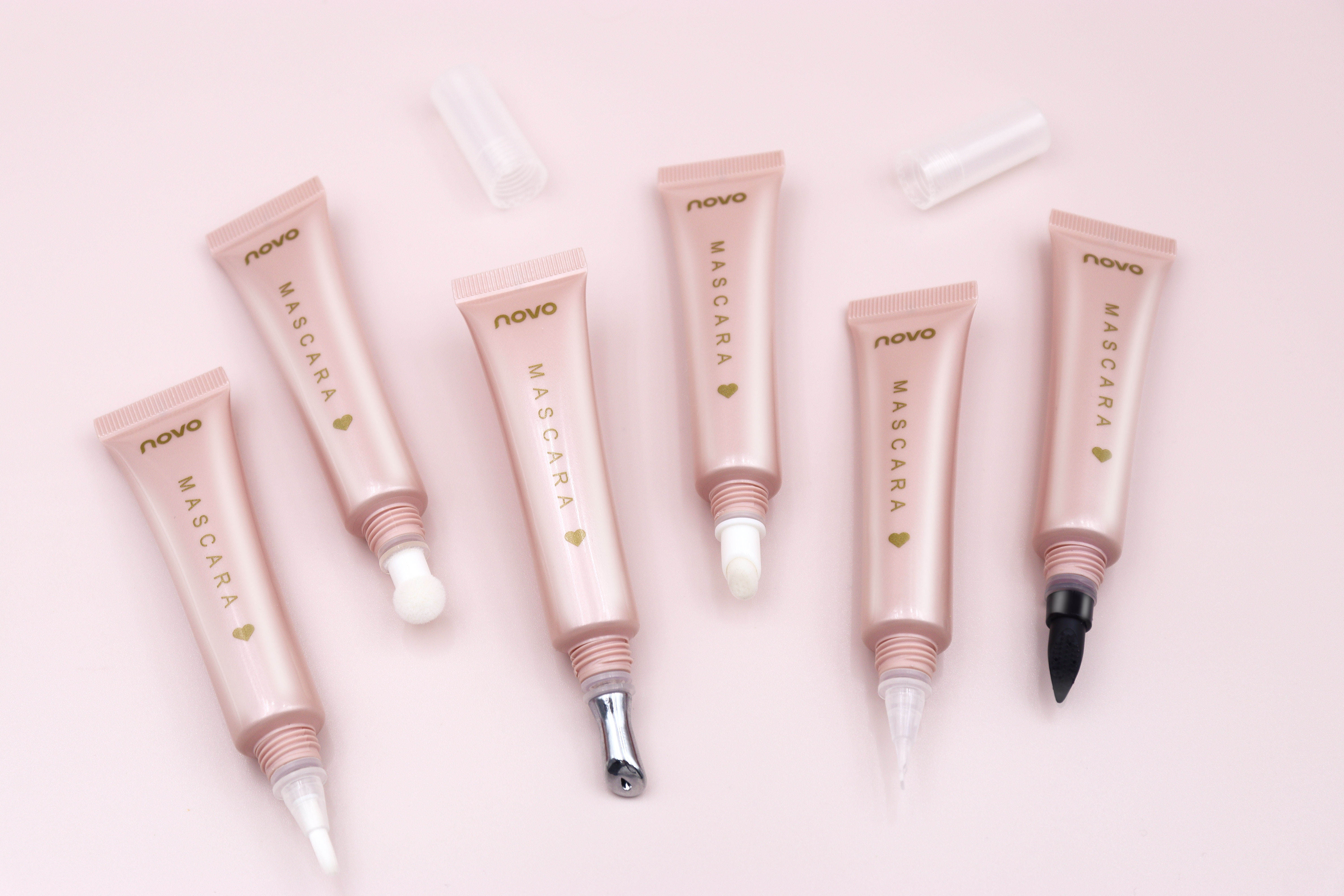 Tubo multifunción de 10-15ml, cabezal aplicador diferente, tubo de brillo de labios cosmético, tubo de crema para ojos, embalaje de plástico cosmético