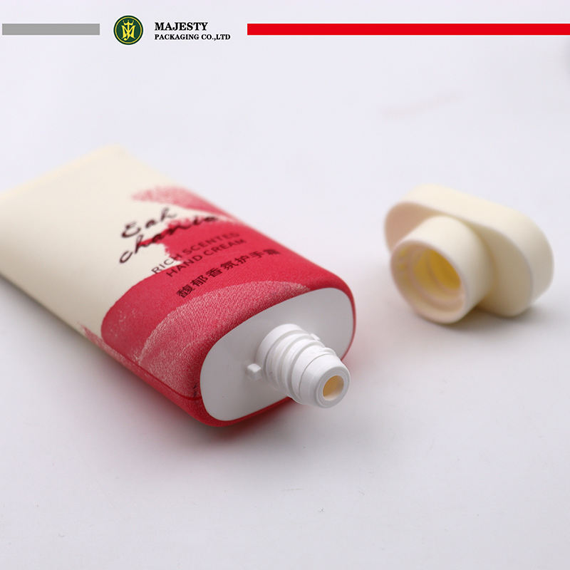 Envase de tubo de plástico vacío, crema BB, protector solar, crema de manos, tubo ovalado, cuidado de la piel, tubo de plástico cosmético, embalaje de 50ml
