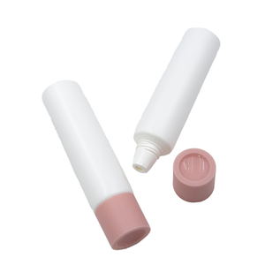 Doble cámara de plástico suave doble tubo mezcla ingredientes limpiador Facial crema para la piel loción crema pantalla superficie de impresión Offset