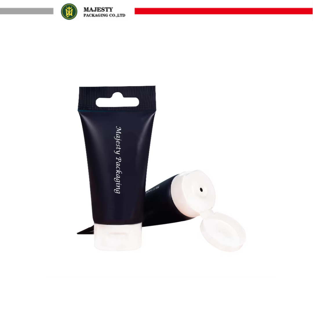 100ml 150ml Plástico PE Tuve Envase cosmético Loción corporal Protector solar Tubo de loción de mano Tapa superior Tubo Tubo de plástico para el cuidado de la piel