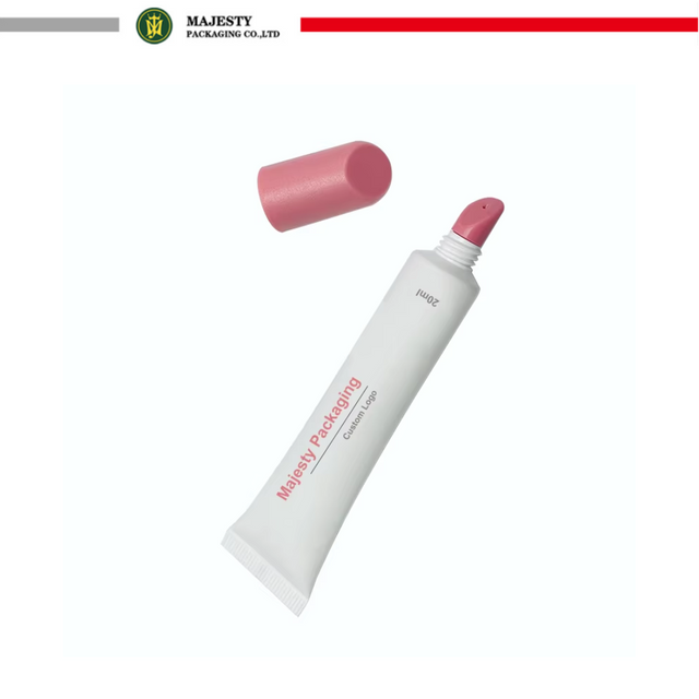Tubo de lápiz labial de plástico suave único con tapa única Capacidades de 10 ml 15 ml 30 ml para bálsamo labial Embalaje de brillo labial