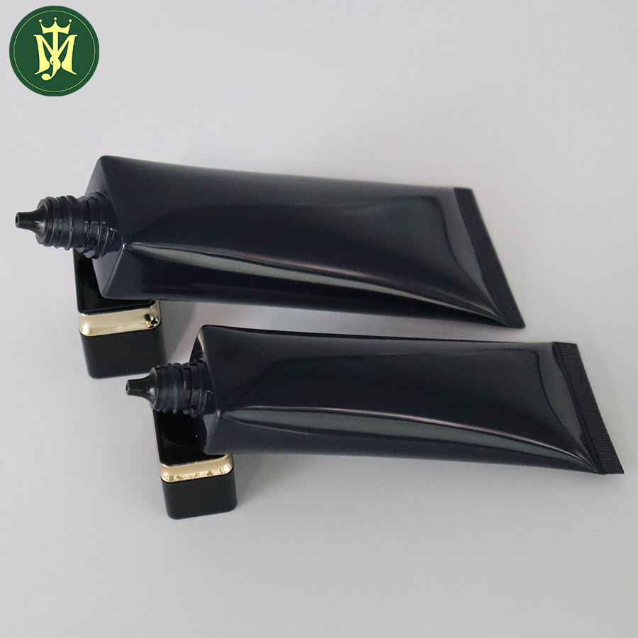 Tubo vacío de plástico de 15ml-70ml, tapa cuadrada, tubo redondo, protector solar, loción corporal, tubo de base, embalaje cosmético de plástico para el cuidado de la piel