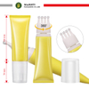 Tubo de cepillo de masaje con bola de rodillo de acero inoxidable, 4 personalizados, tubo de plástico para cuidado de la piel, cuidado del cuero cabelludo, tubo de embalaje exprimidor de plástico
