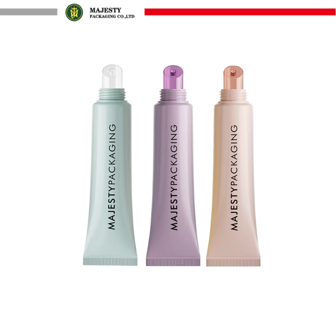 Embalaje de tubo cosmético de plástico vibrante colorido, lápiz labial, bálsamo labial, brillo de labios, embalaje de tubo de maquillaje de 10ml, 15ml y 30ml