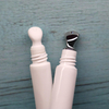 Tubo de plástico de la nueva serie popular con aleación de zinc o aplicador de cerámica Tapa PETG Tubo cosmético de plástico Embalaje Bálsamo labial Lápiz labial