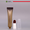 Tubo redondo de 8ml, 10ml, 15ml, brillo labial, Envase de bálsamo labial con cepillo o cabezal de silicona, embalaje de tubo cosmético funcional