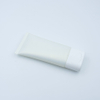 Tubo de plástico blanco suave personalizado para cosméticos vacío 60ml 100ml 120ml tapa abatible para crema de ojos champú crema de manos protector solar