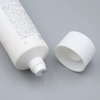 Tubos de embalaje de crema de manos cosmética de PE suave mate respetuosos con el medio ambiente para mascarillas faciales de lavado de cara para el cuidado de la piel con espacio para serigrafía