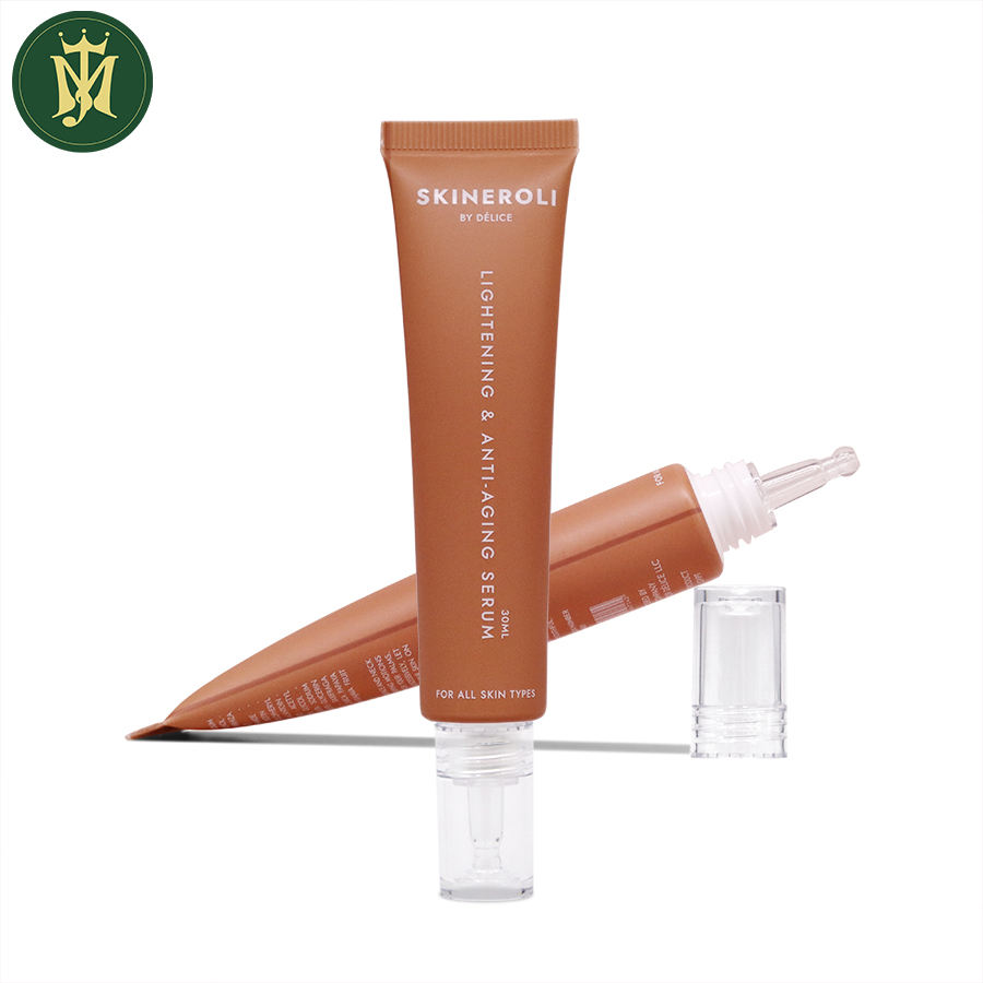 Tubos de plástico PETG transparentes personalizados de 10 ml-30 ml con impresión Offset de cubierta de boca larga para esencia de crema cosmética para ojos