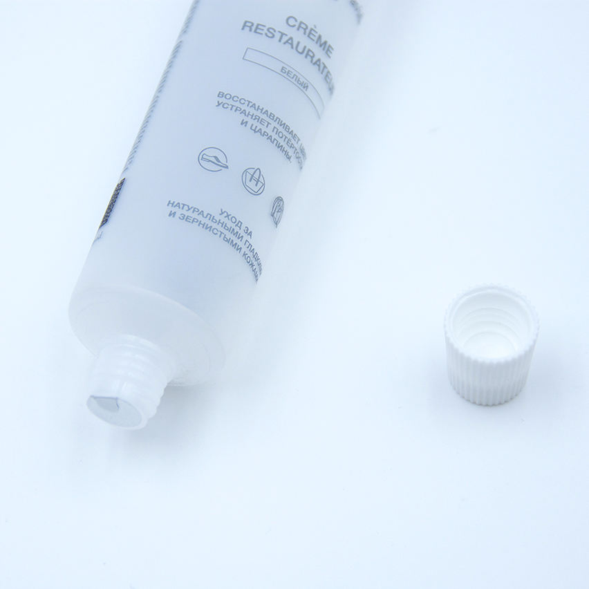 Tubo cosmético transparente personalizable, embalaje transparente de plástico, crema hidratante para el cuidado de la piel, protector solar, crema para ojos, Gel exfoliante Facial