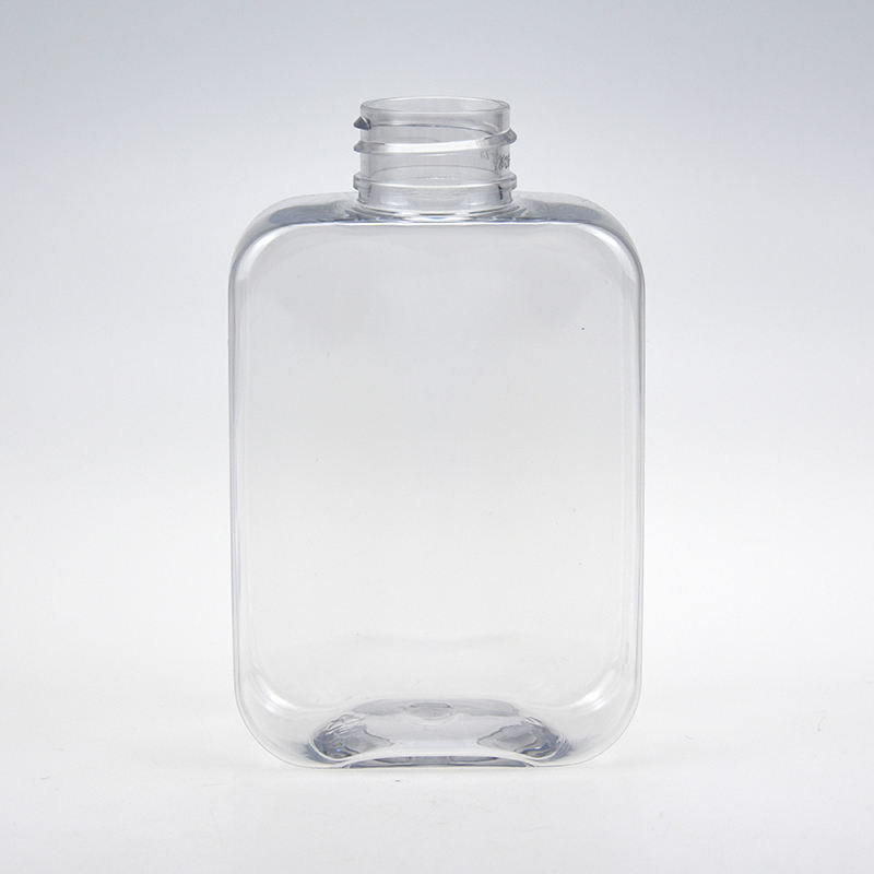 Bomba de Gel de ducha vacía de 150ml y 300ml, botella de plástico HDPE, embalaje cuadrado plano, botellas de champú y acondicionador para cabello