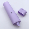 Tubo de plástico plano ovalado personalizado de 100 ml para el cuidado de la cara, máscaras de suero para la piel con tapa abatible y protector solar/embalaje de crema BB