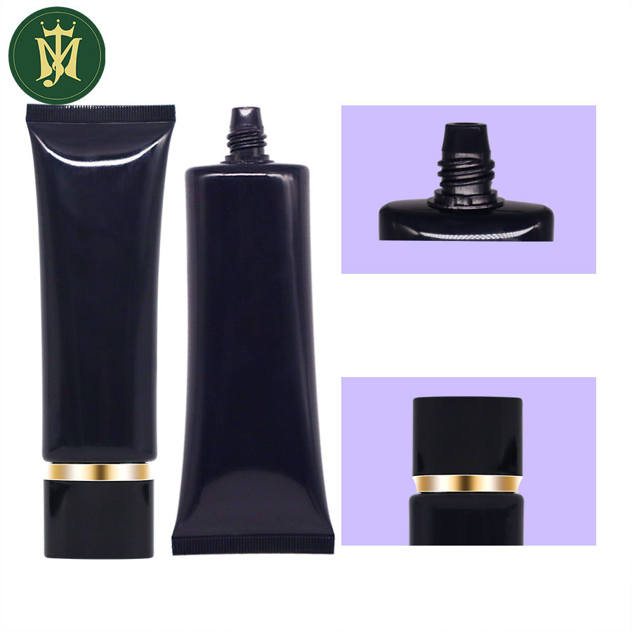 Tubos de plástico ovalados personalizados, 30ML a 120ML, embalaje de manguera cosmética, crema de aislamiento, protector solar, limpiador Facial, extrusión de crema de manos