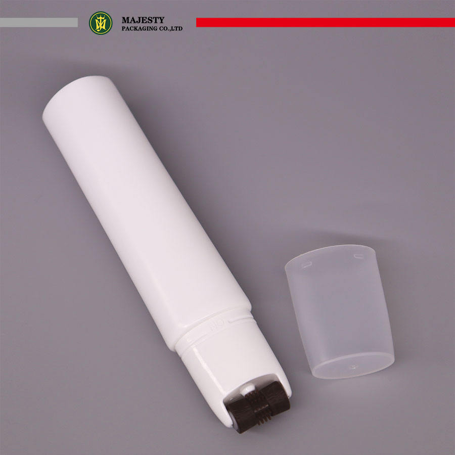Aplicador de rodillo de masaje con interruptor, embalaje de tubo cosmético de plástico para el cuidado de la piel, crema facial, crema para ojos, tubo vacío de plástico