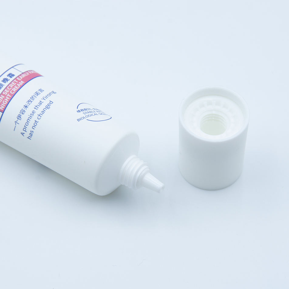 Tubo de boquilla larga de 30g para embalaje, protector solar facial, champú, máscara limpiadora, cosméticos, plástico vacío, suave, tubo de crema cosmética para ojos