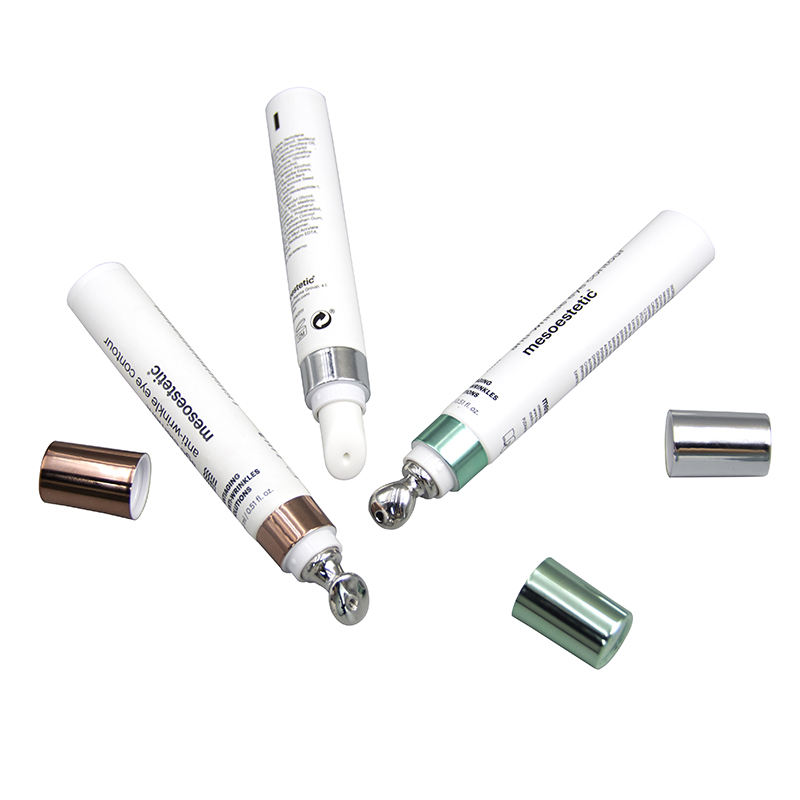 Embalaje de tubo de PE, aplicador de aleación de Zinc, tubo de crema de esencia, crema para labios y ojos, champú, máscara limpiadora, tubo de plástico, herramienta de masaje de cerámica