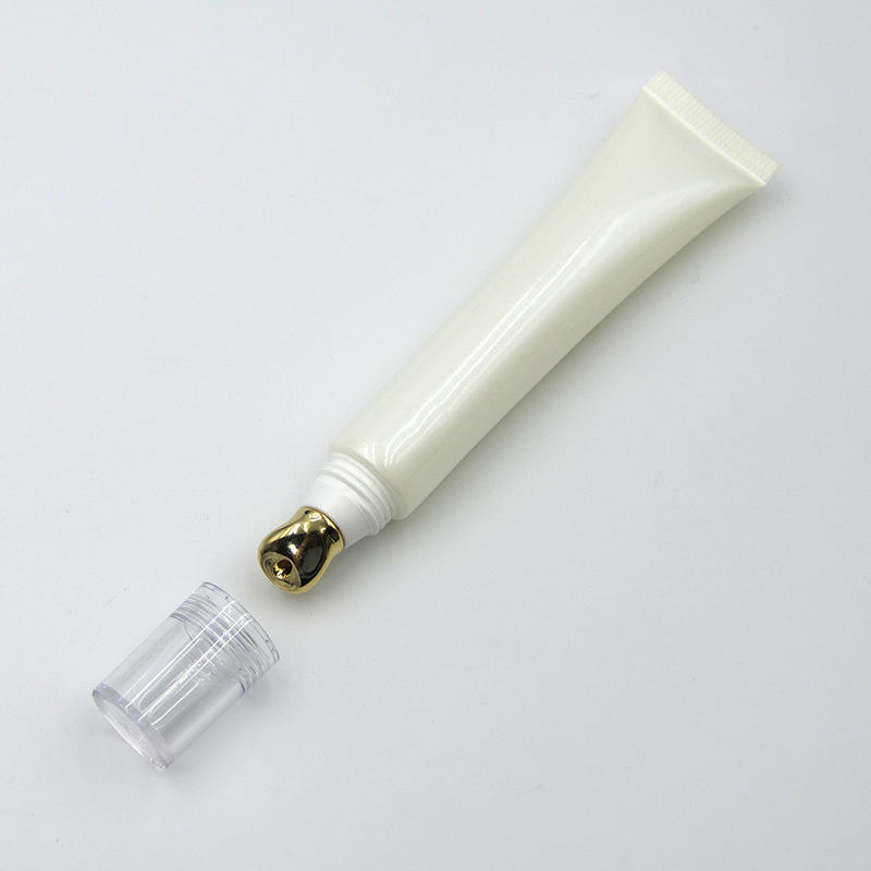 Gran oferta OEM, aplicador de masaje de aleación de Zinc con tubo suave D19 PE de 25ml para lápiz labial, protector solar, limpiador, embalaje de crema para ojos