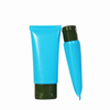 Tubo suave para el cuidado de la piel, envase de plástico, respetuoso con el medio ambiente, cosmético, tubo suave ovalado para crema de manos y cuidado de la piel con tapa abatible