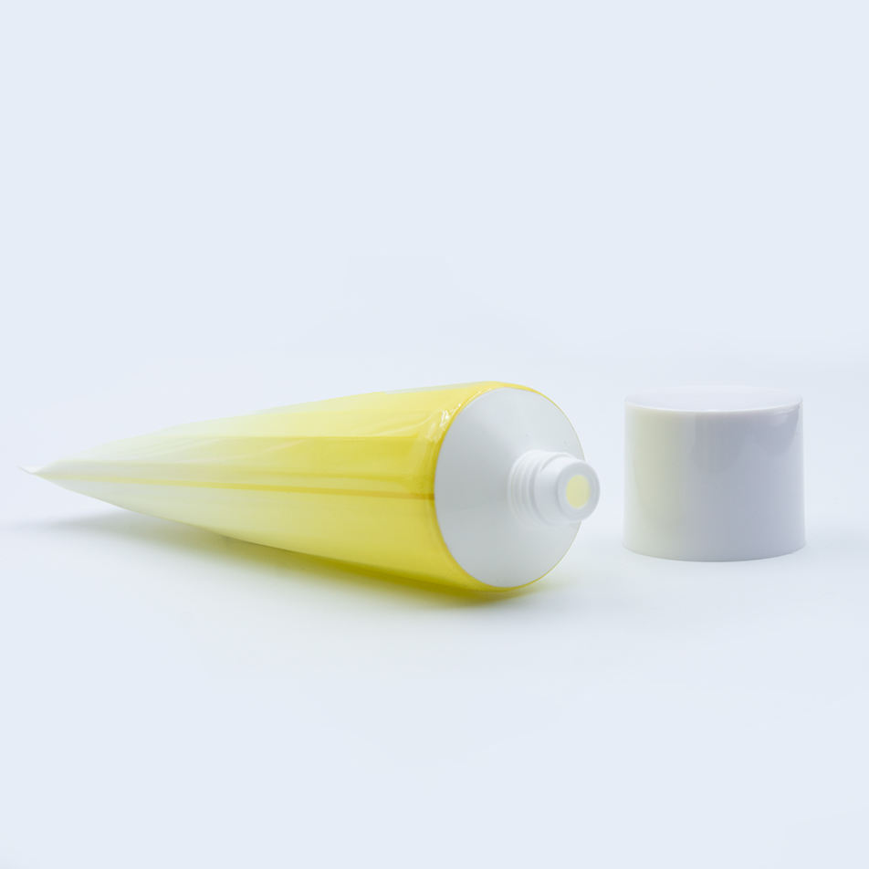 Tubos cosméticos de plástico blando vacíos personalizados de 100ml, 120ml y 150ml para loción y crema de manos, superficie de serigrafía de embalaje
