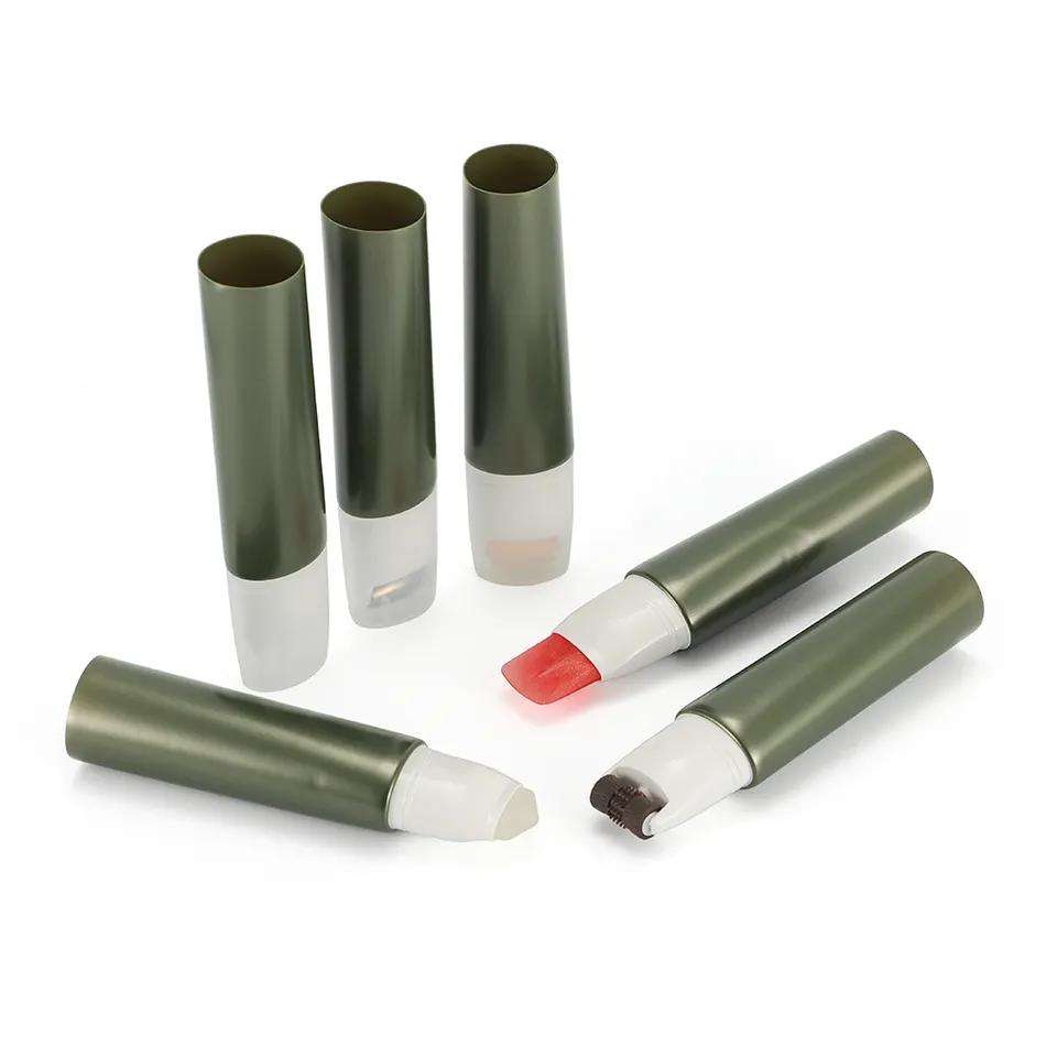 Tubos de crema cosmética de función especial con cepillo de masaje de gel de silicona para embalaje de mascarilla de crema para ojos