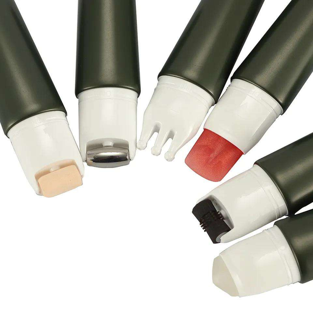 Tubos de crema cosmética de función especial con cepillo de masaje de gel de silicona para embalaje de mascarilla de crema para ojos