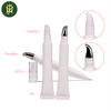 Tubo de cerámica para crema de ojos cometic personalizado, 10ml, 15ml, 20ml, con cabezal de aleación de zinc, envase de plástico vacío para uso cosmético